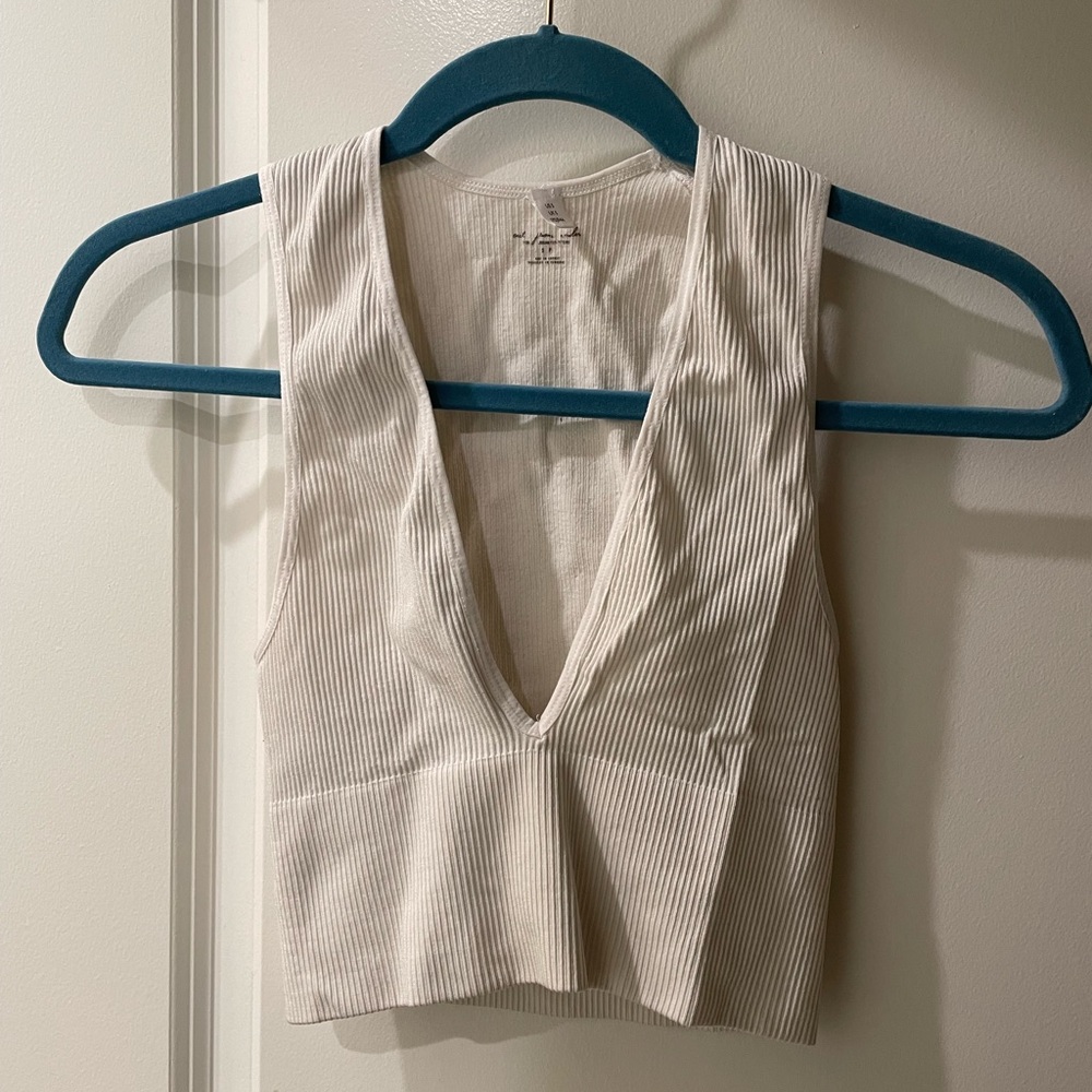 Urban Outfitters Plunge Neck Crop Top